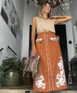 Alternative view of Falda ranchera ocre