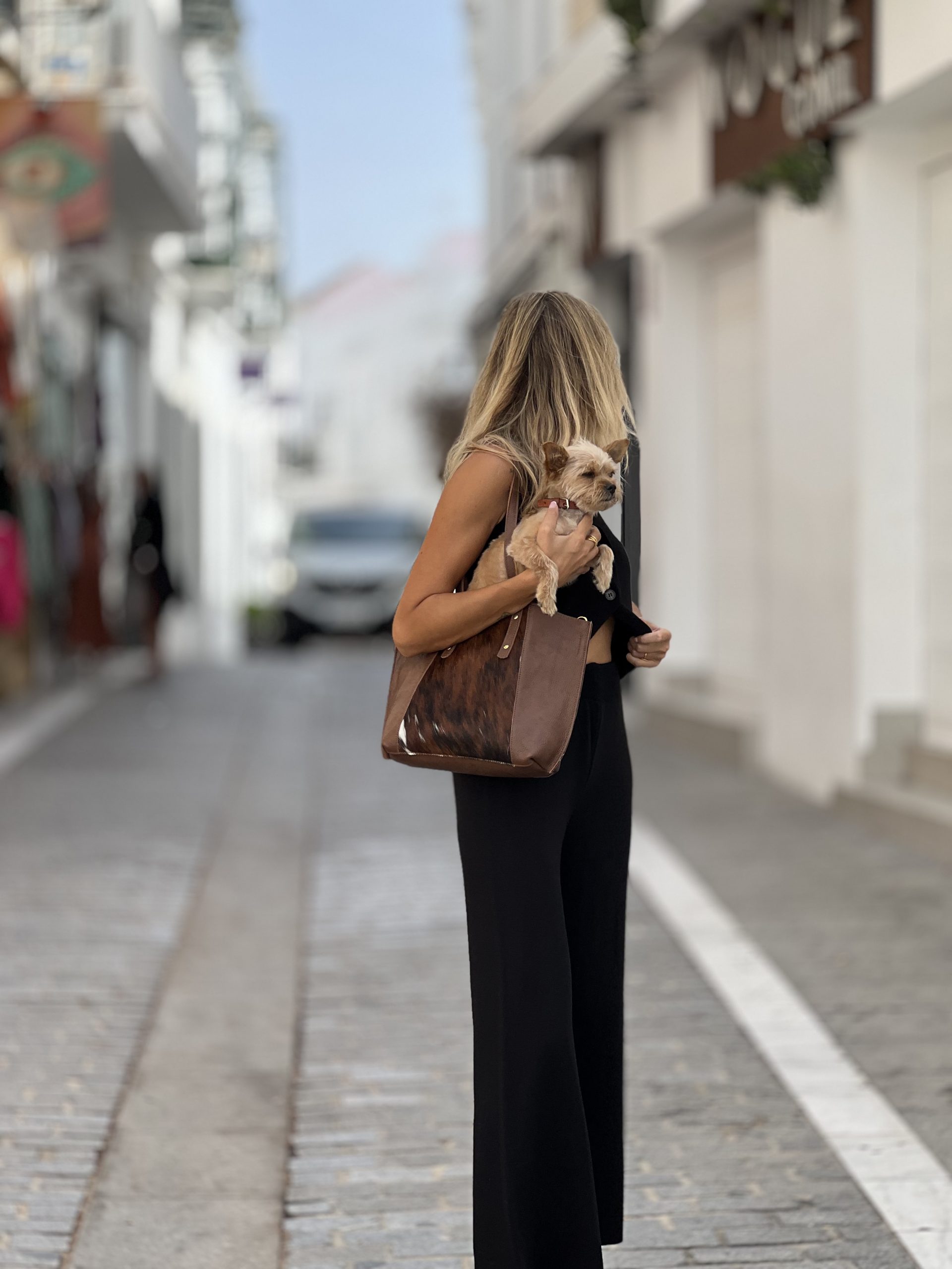 Bolso de piel animal print - Imagen 4