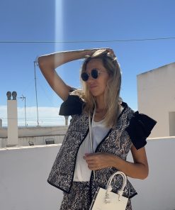 Chaleco acolchado animal print