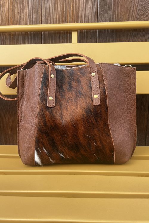 Bolso de piel animal print