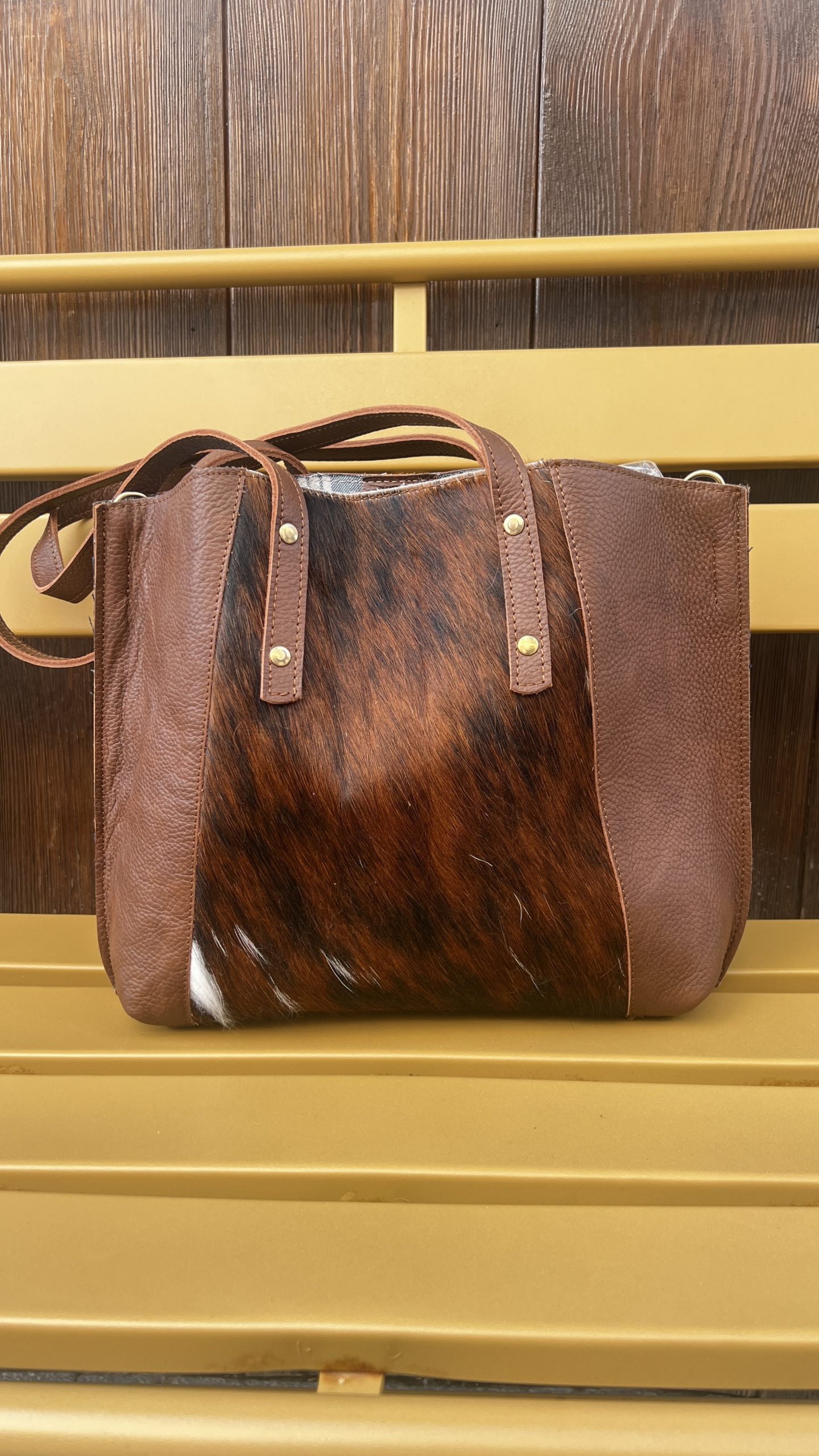 Bolso de piel animal print