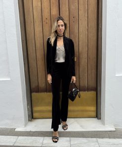 Alternative view of Pantalón de terciopelo negro