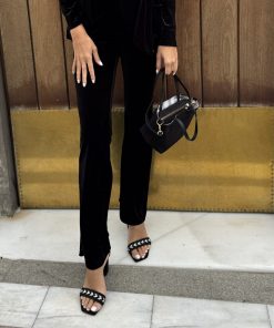 Pantalón de terciopelo negro