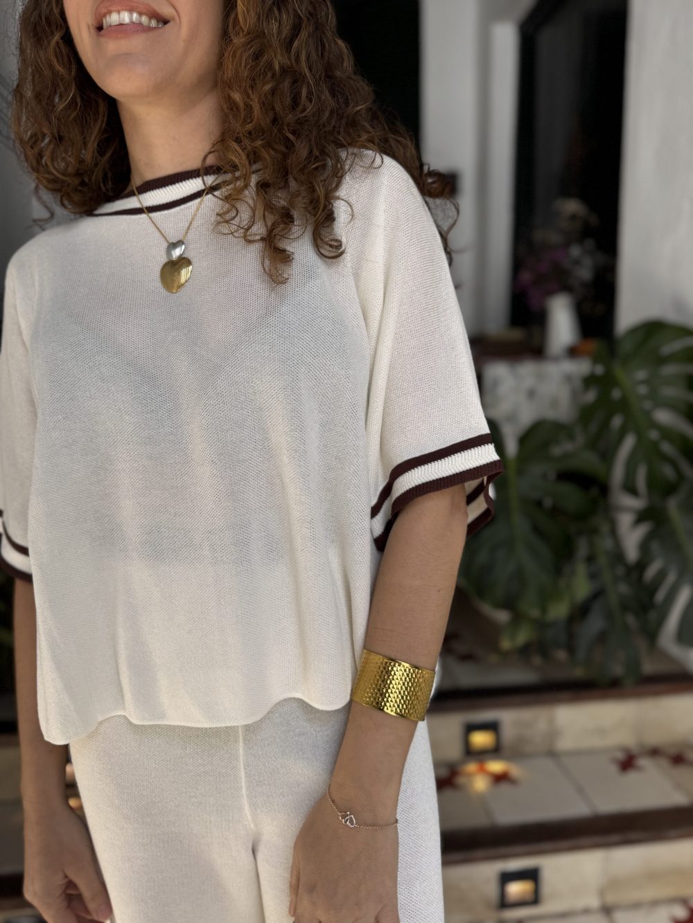 Conjunto de punto crema - Imagen 2