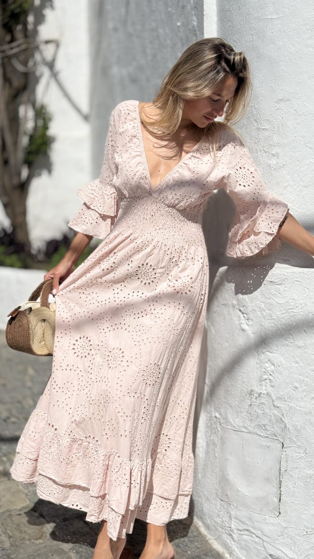 Vestido Rosalinda rosa - Imagen 2