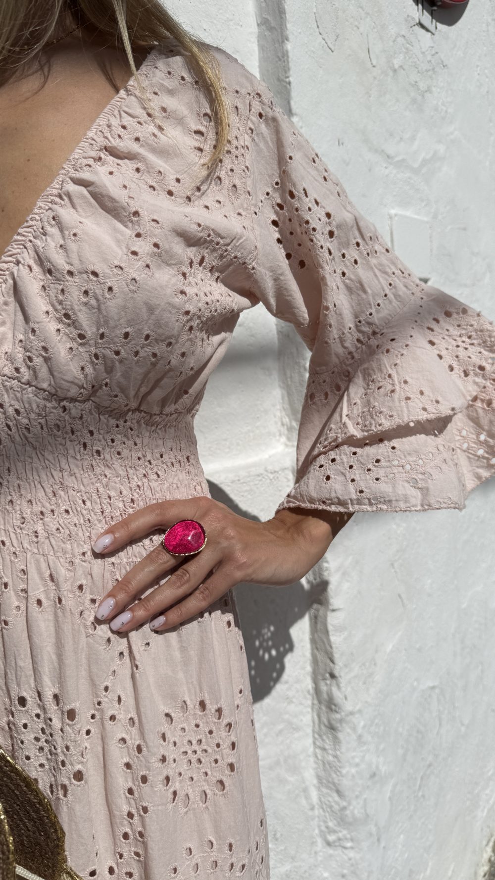 Vestido Rosalinda rosa - Imagen 4