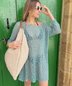 Alternative view of Vestido kaftán verde. Colección Moon.