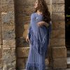 Poncho Azul Añil Colección Moon