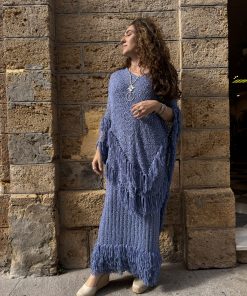 Poncho Azul Añil Colección Moon