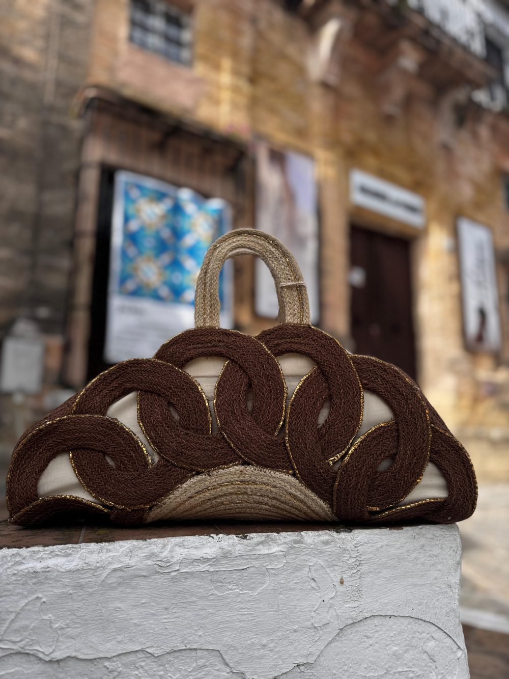 Bolso de mano de rafia - Imagen 2
