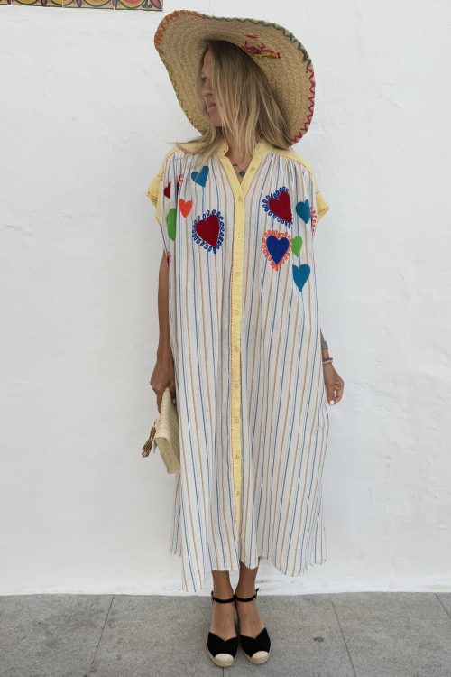 Vestido camisero rayas