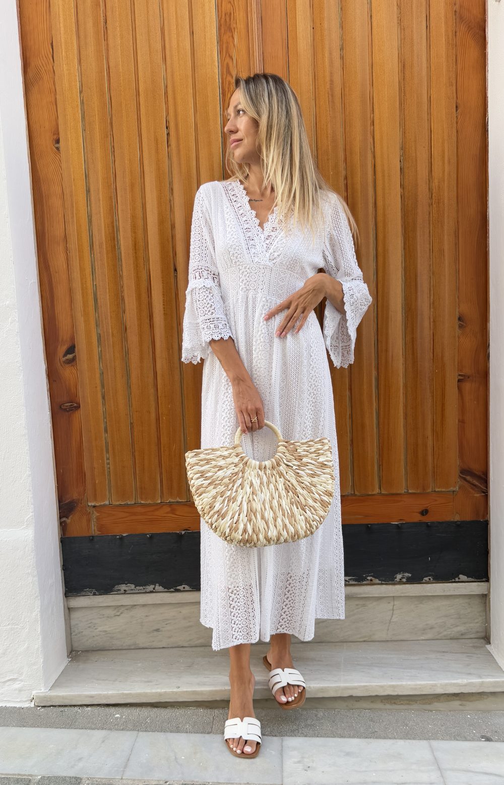 Vestido Santorini blanco