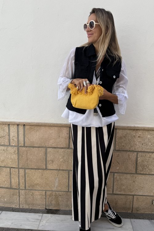 Falda vaquera rayas
