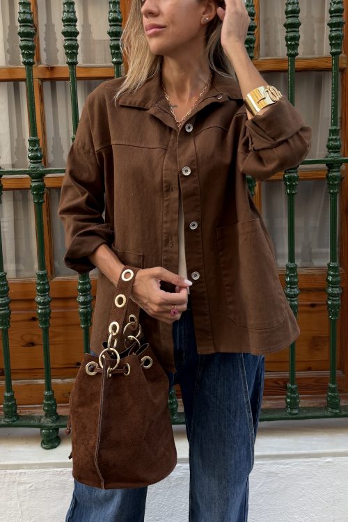 Chaqueta vaquera chocolate