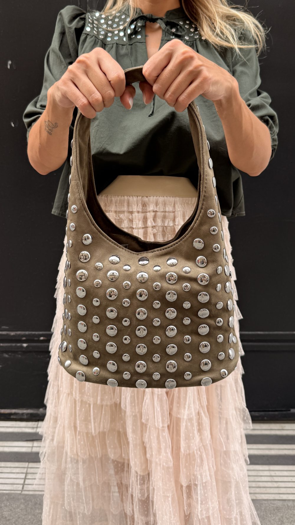 Bolso de mano velour
