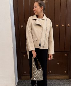 Alternative view of Chaqueta de cuero sintético flecos