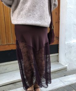Alternative view of Falda burdeos Rosetta
