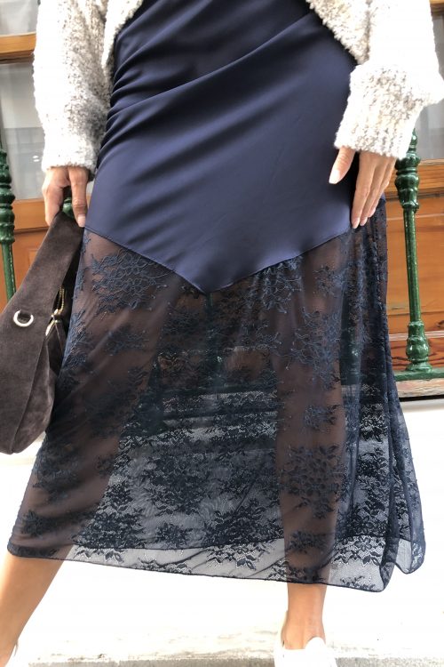 Falda azul Rosetta