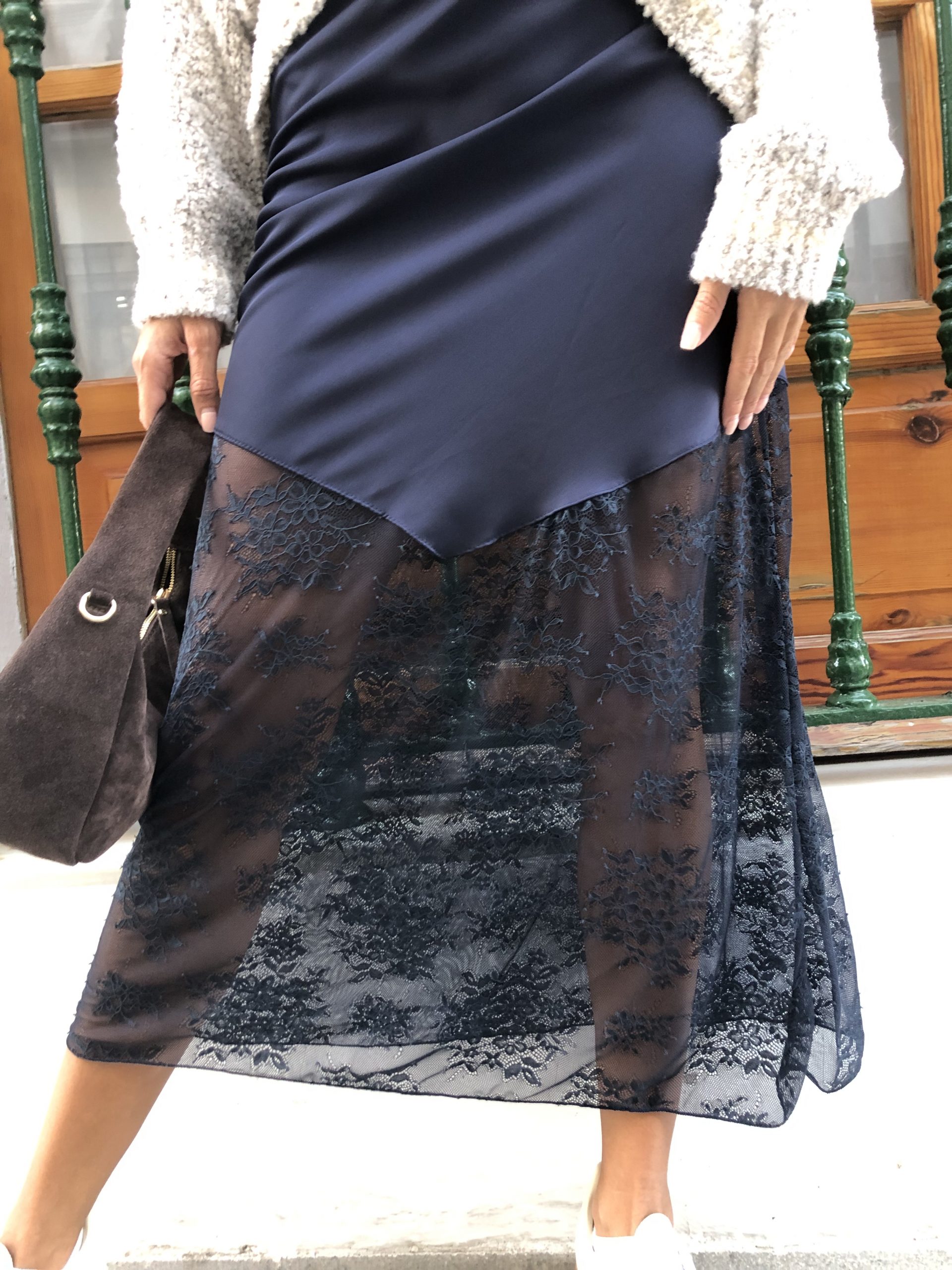 Falda azul Rosetta