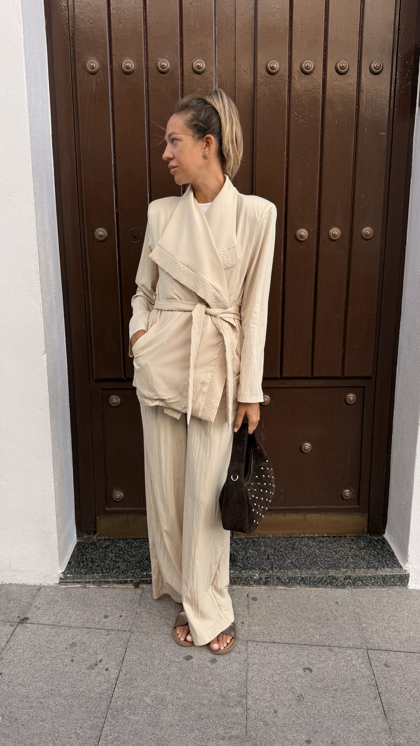Pantalones Massima beis - Imagen 4