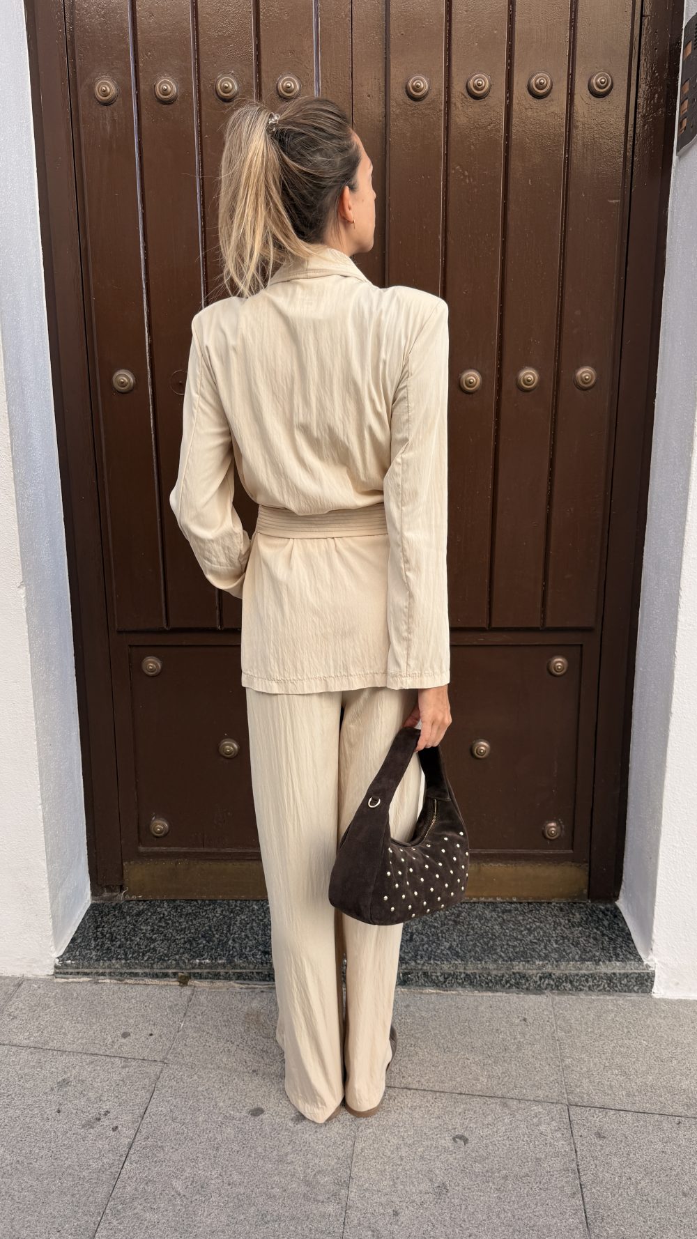 Pantalones Massima beis - Imagen 3