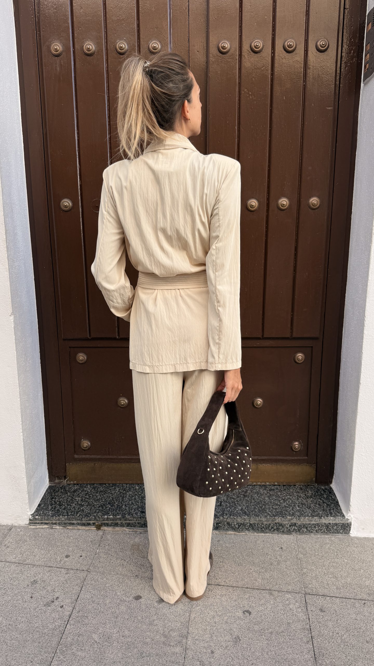 Pantalones Massima beis - Imagen 3