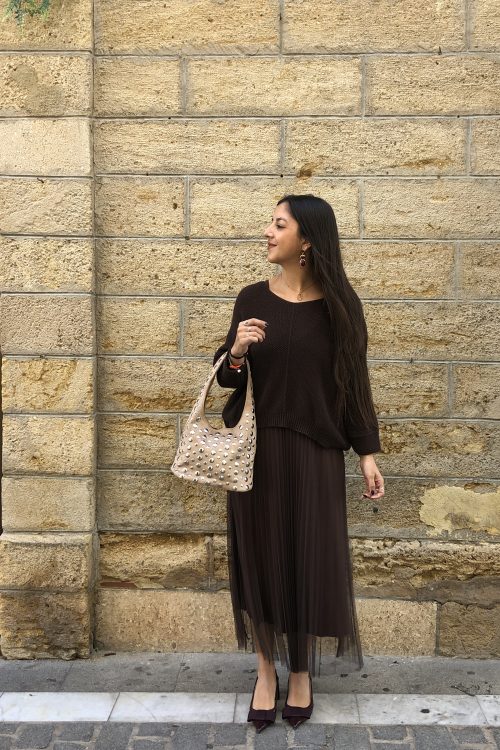 Vestido Laurel marrón chocolate