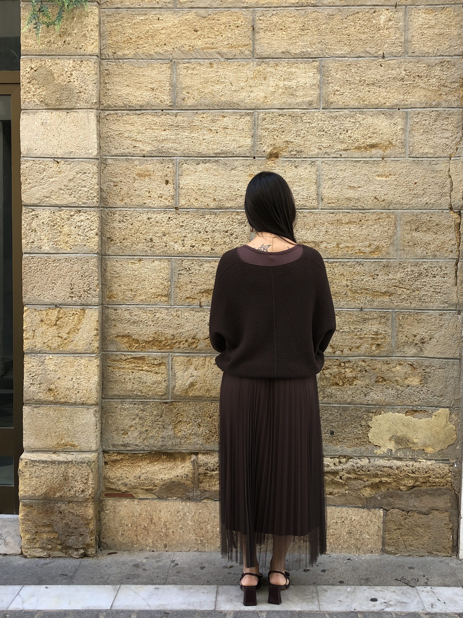 Vestido Laurel marrón chocolate - Imagen 2