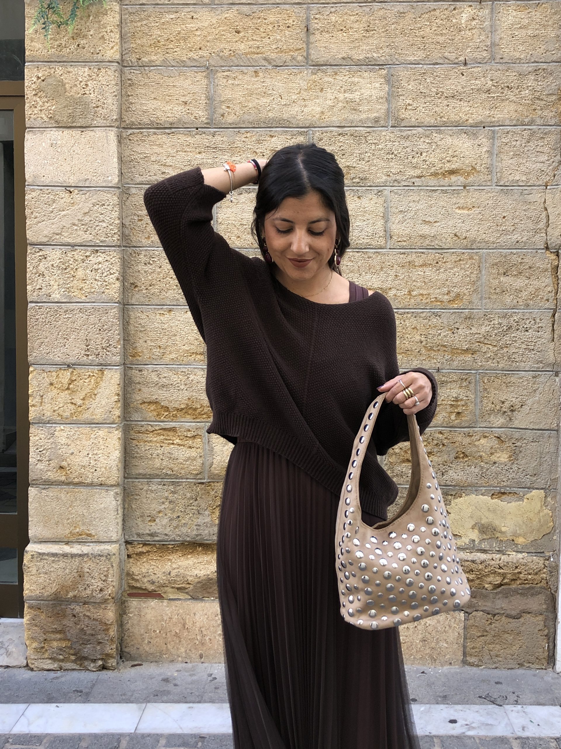 Vestido Laurel marrón chocolate - Imagen 3