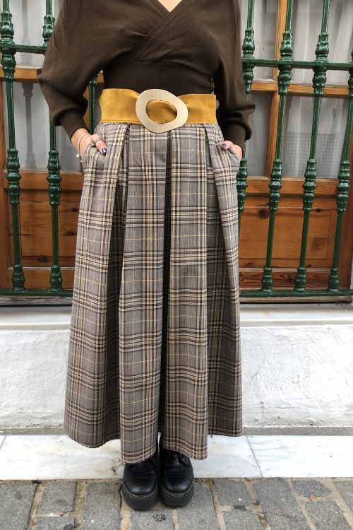 Falda Cuadros Vintage