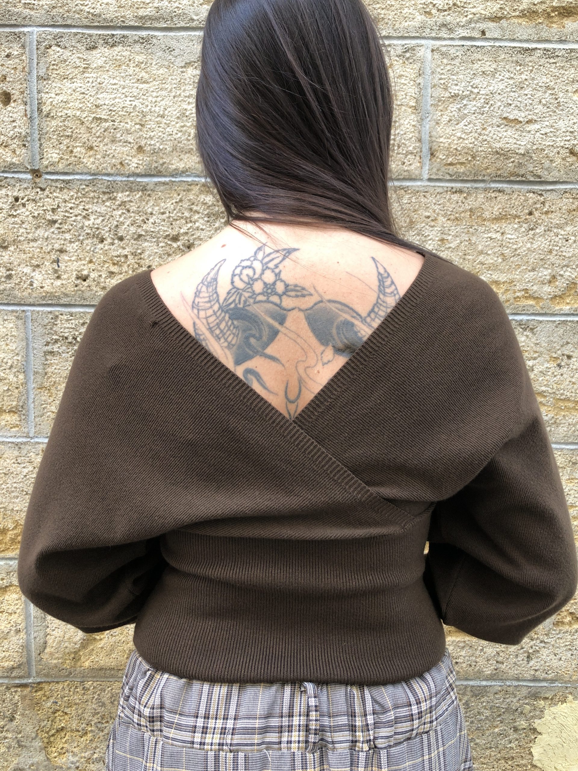 Blusa de Punto Cruzada - Imagen 2