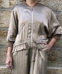 Bomber efecto satinado