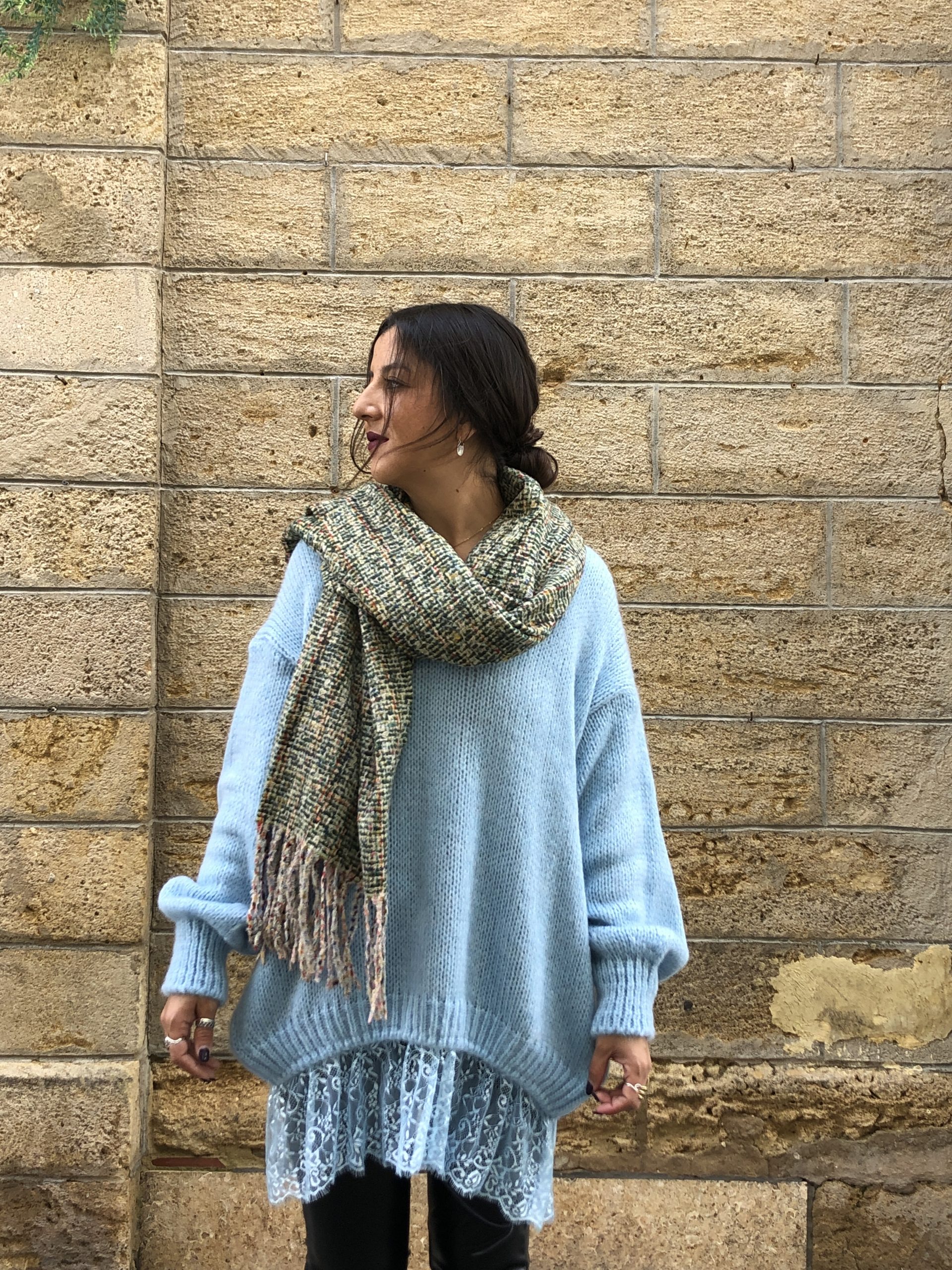 Jersey celeste Olivia