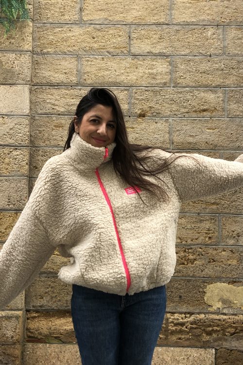 Chaqueta Teddy Beige