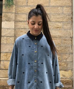 Alternative view of Camisa denim corazones