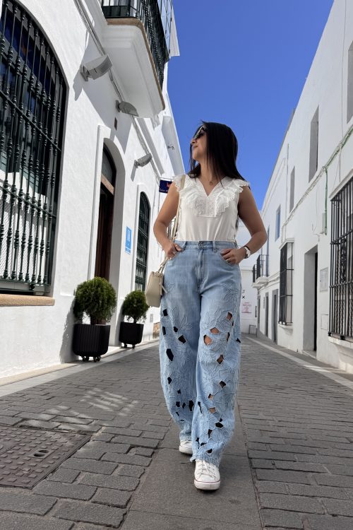 Alternative view of Vaquero bordado floral