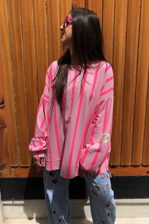 Alternative view of Sudadera Pink Flúor