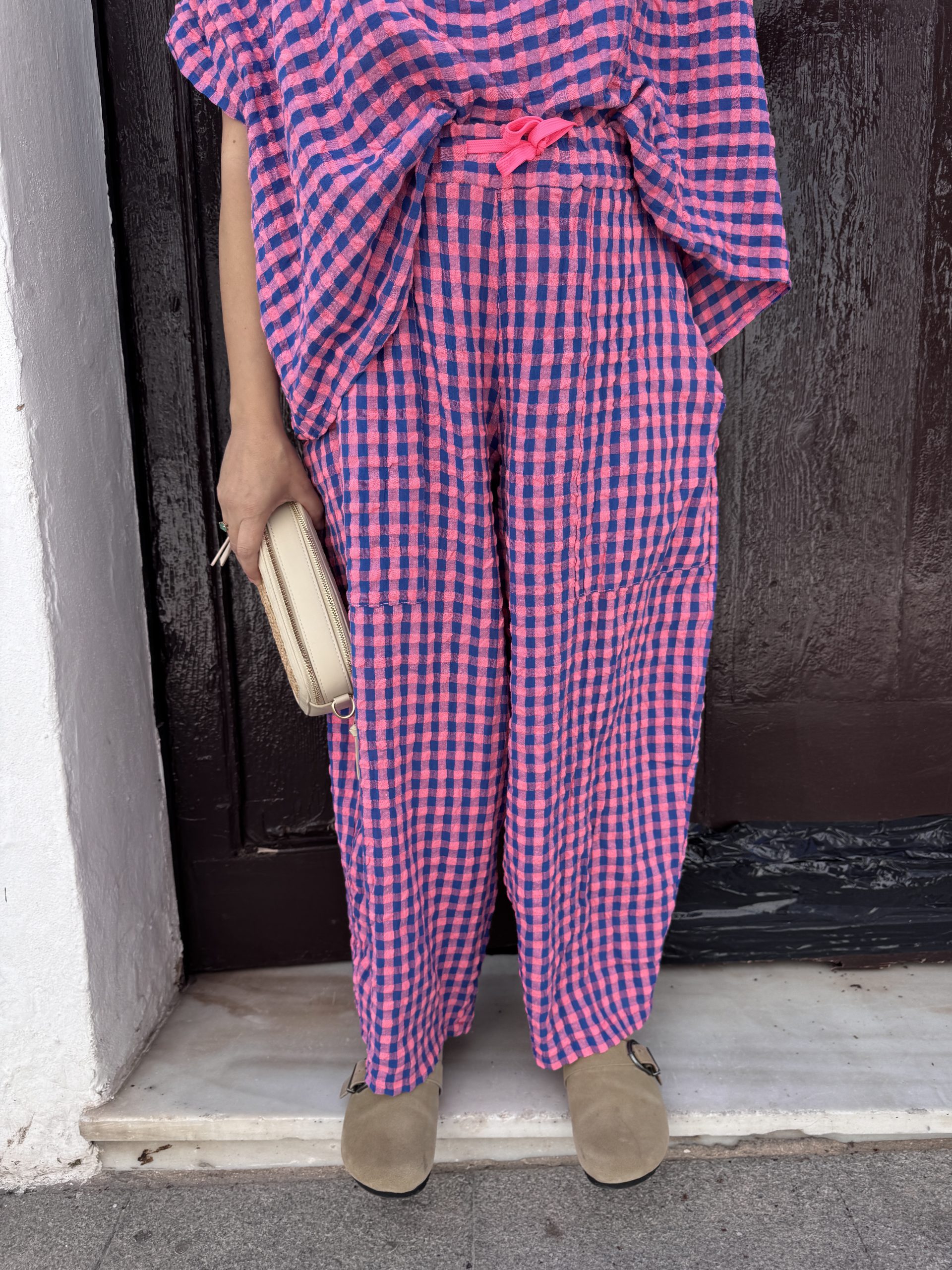 Pantalón Cuadros Rosa - Imagen 2