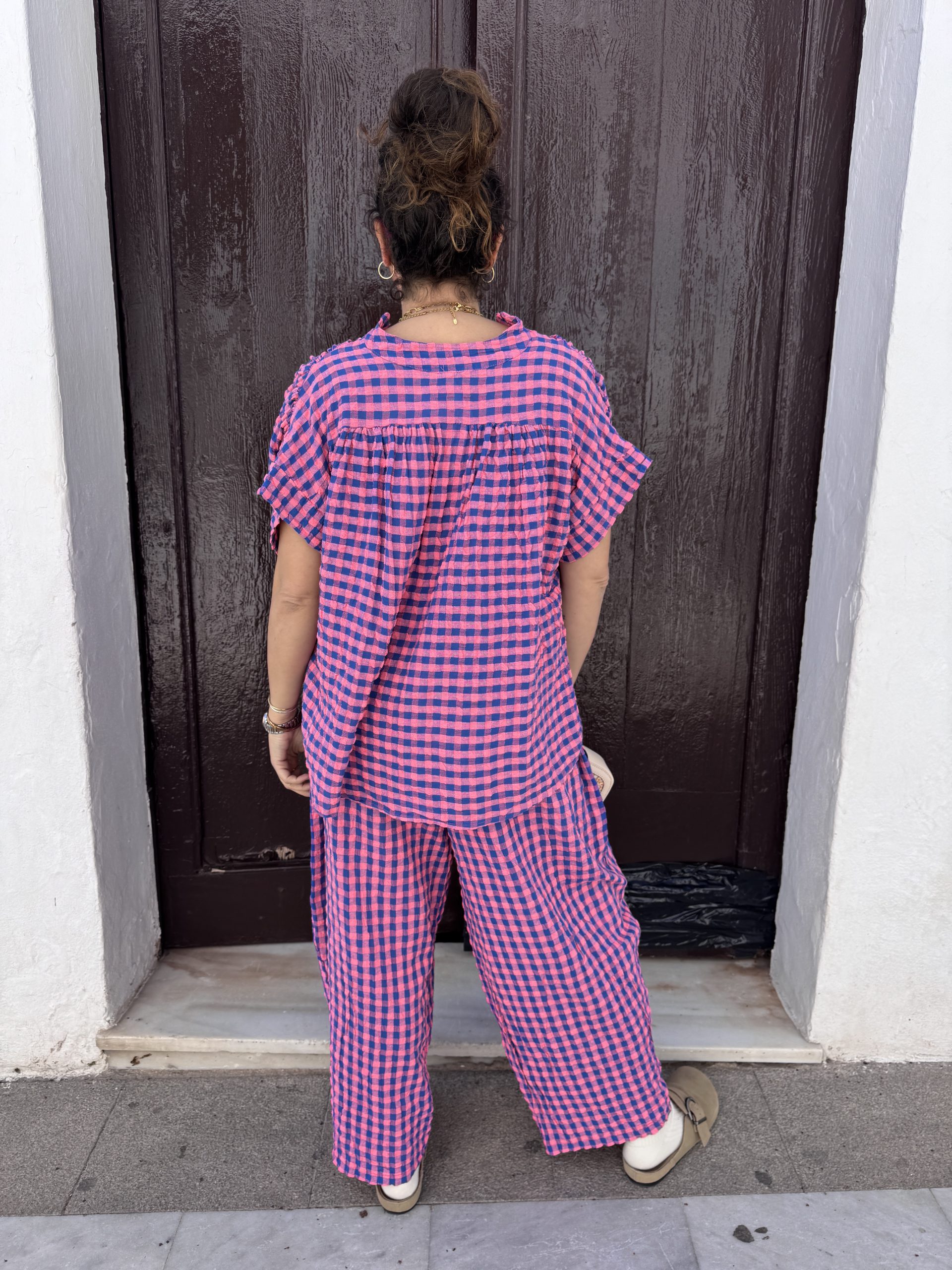 Pantalón Cuadros Rosa - Imagen 4