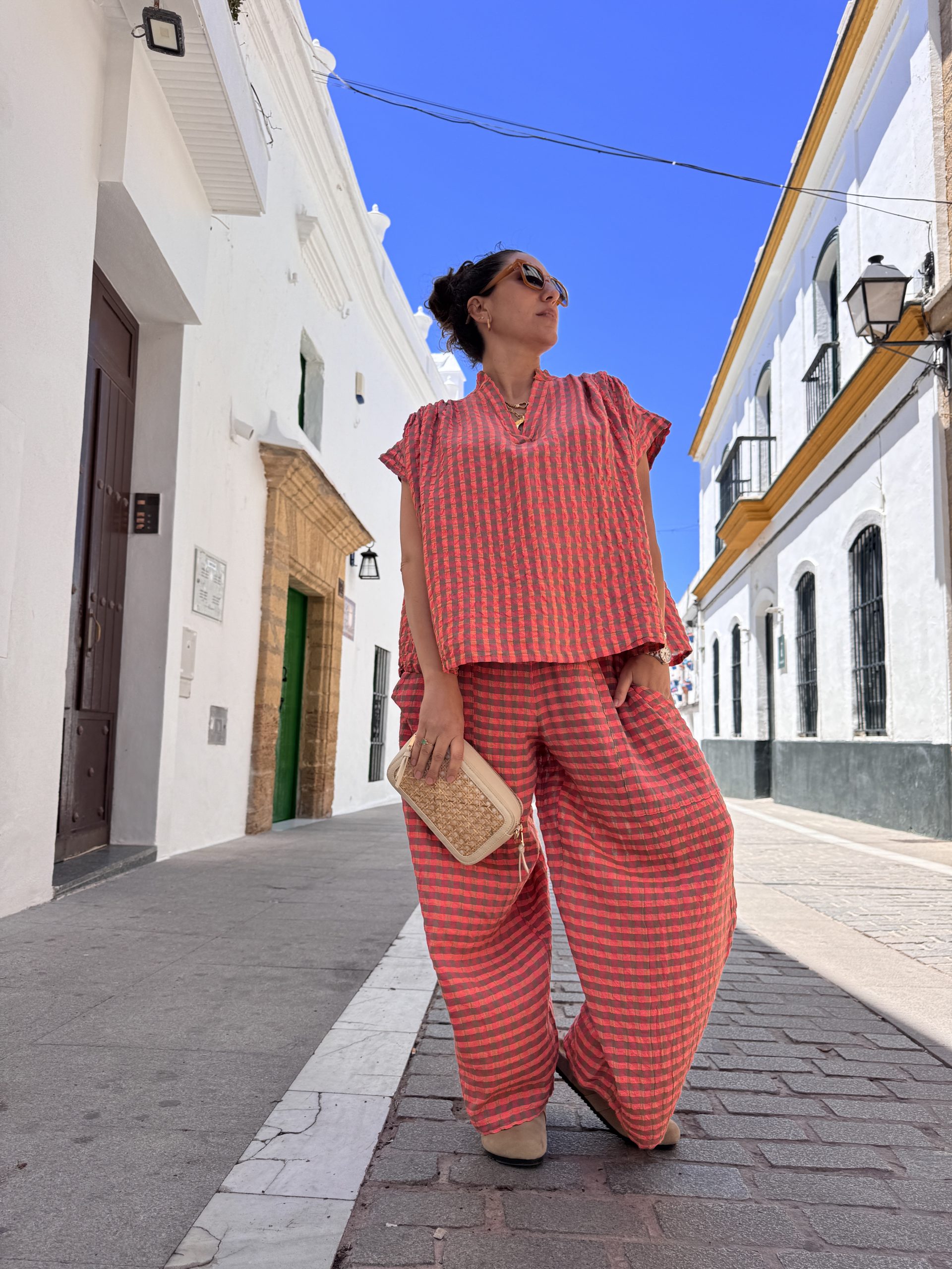 Camisa Cuadros Coral - Imagen 3