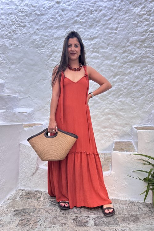 Alternative view of Vestido Bohemia Terracota