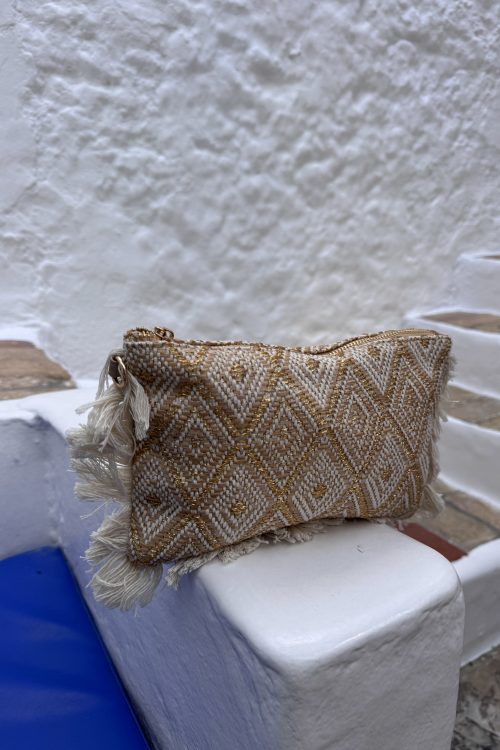 Alternative view of Bolso de mano flecos