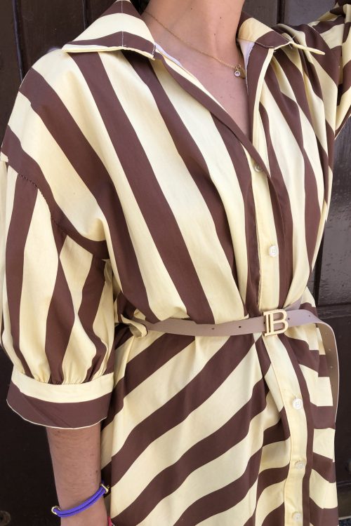 Alternative view of Vestido Bicolor Vainilla
