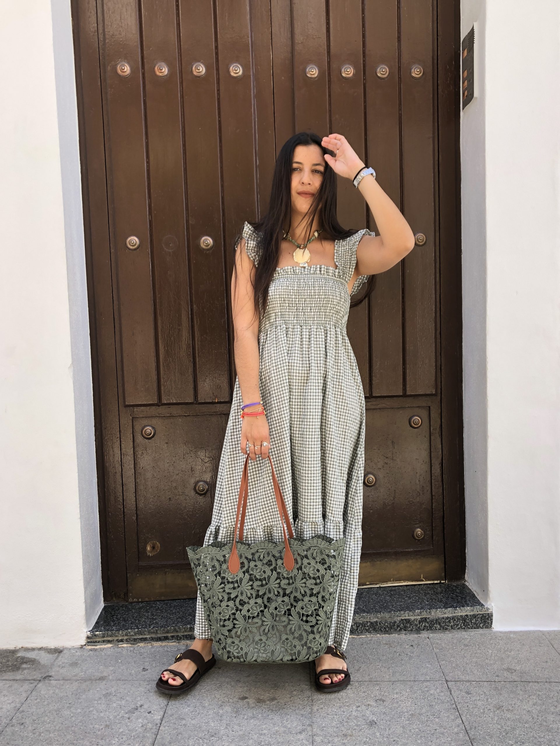 Vestido Vichy Verde