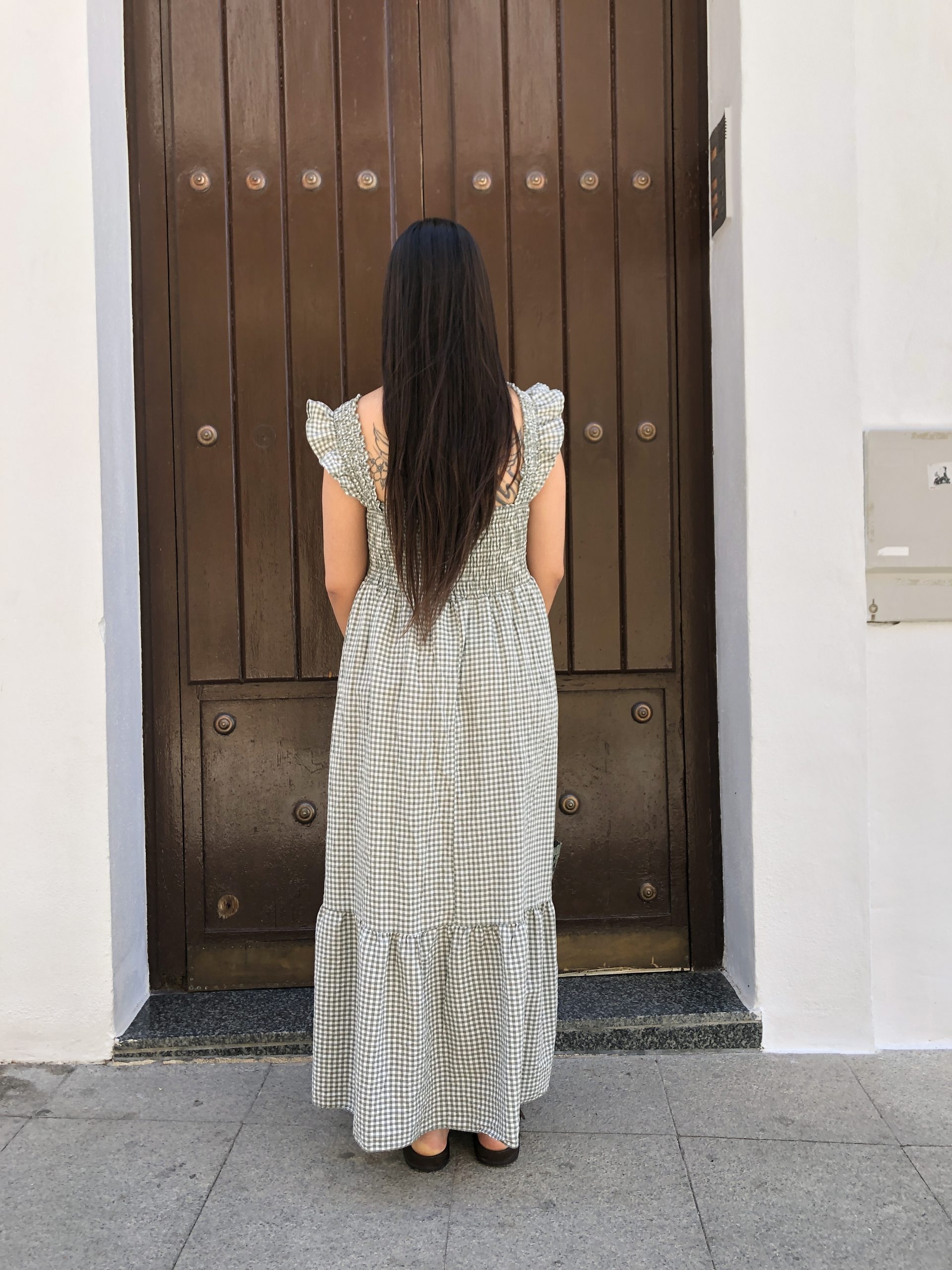Vestido Vichy Verde - Imagen 3