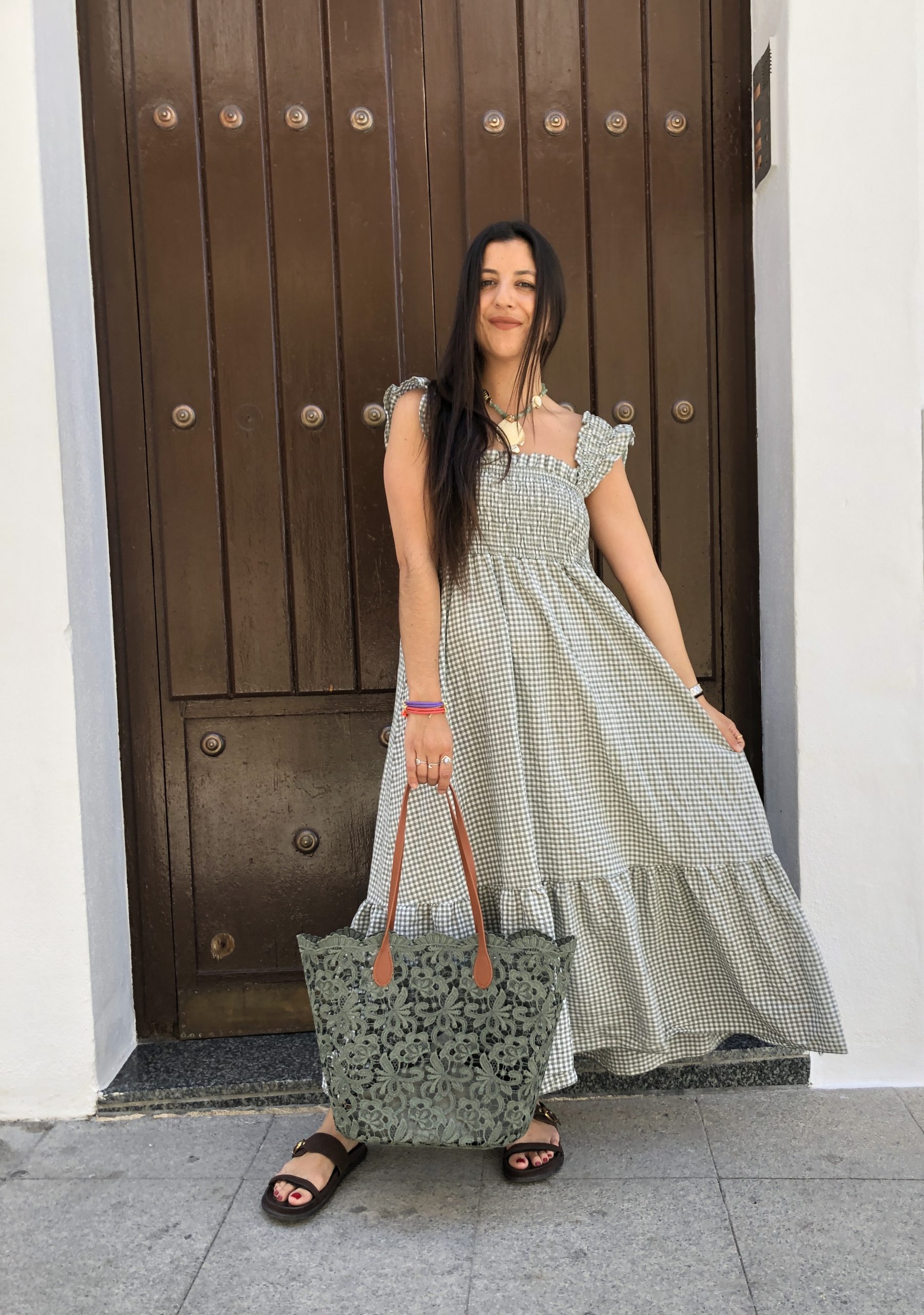Vestido Vichy Verde - Imagen 2
