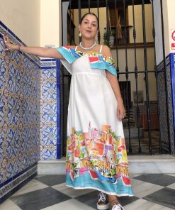 Alternative view of Vestido Mediterráneo Color