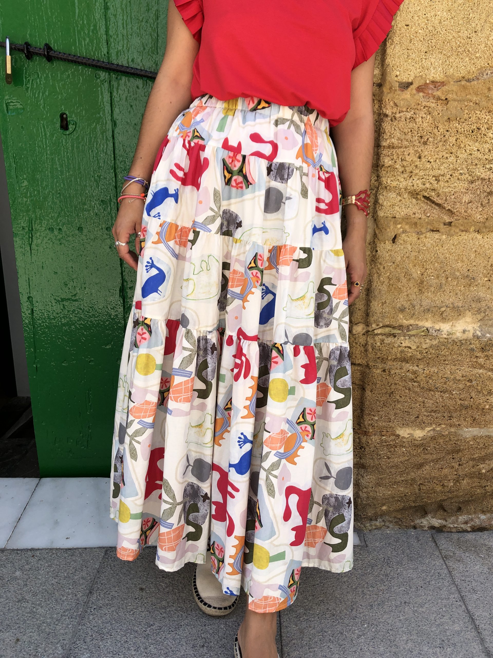 Falda Maxi Acuarela - Imagen 2