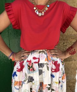 Camiseta Volant Rouge