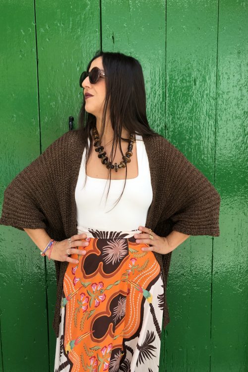 Chaqueta de Hilo Chocolate